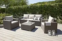 California 3 Seater Set садовая мебель из искусственного ротанга ( Allibert California 3 Seater Set )