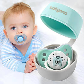 Контейнер - футляр для соски та пустушки BabyOno Зелений