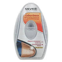 Губка для взуття Silver (блиск) із дозатором силікону 6мл безбарвна