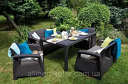 Меблева гарнітура Corfu Fiesta Set Allibert Keter Curver