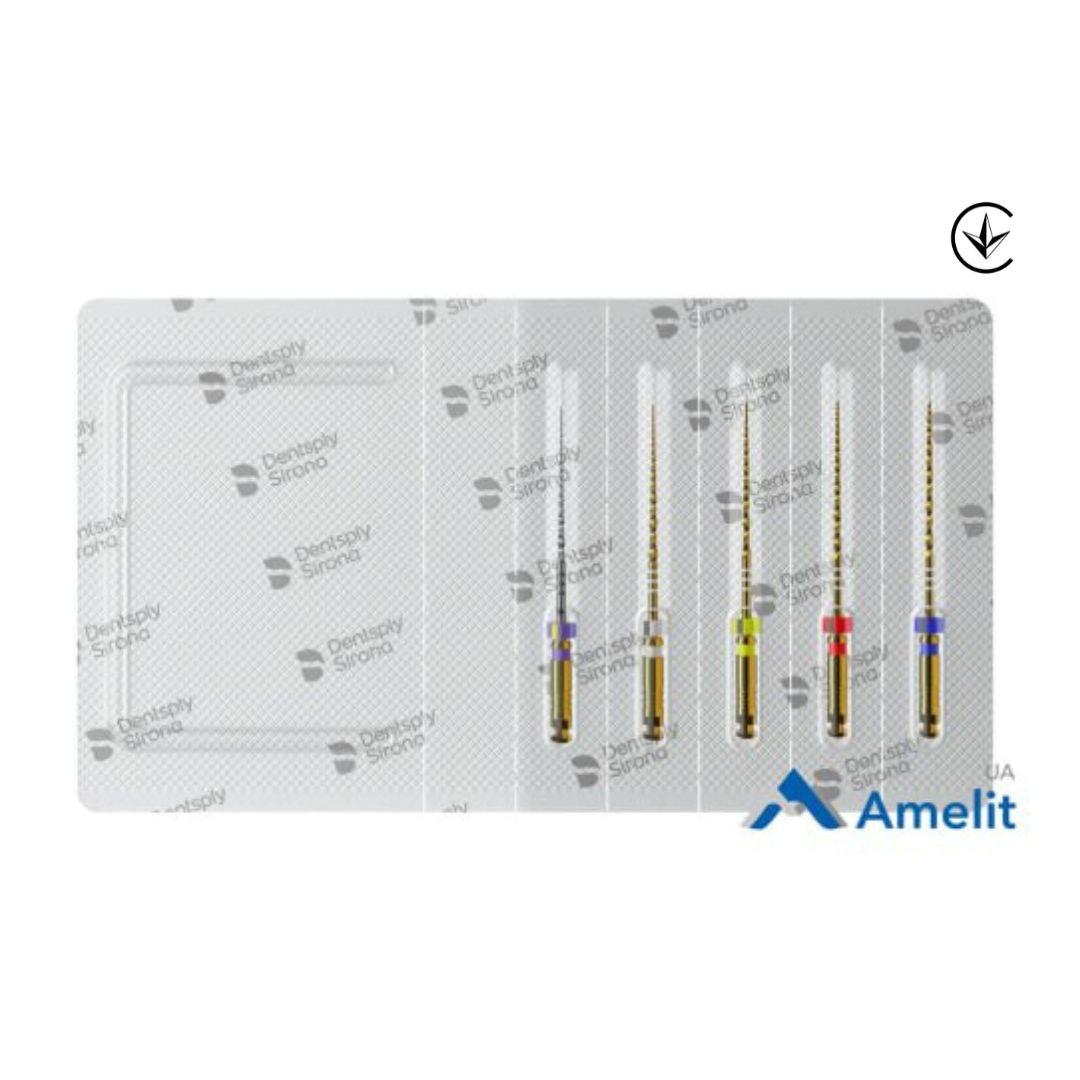 Інструмент машинний ProTaper Ultimate, асорті, 25 мм (Dentsply Sirona),  5 шт./пак.