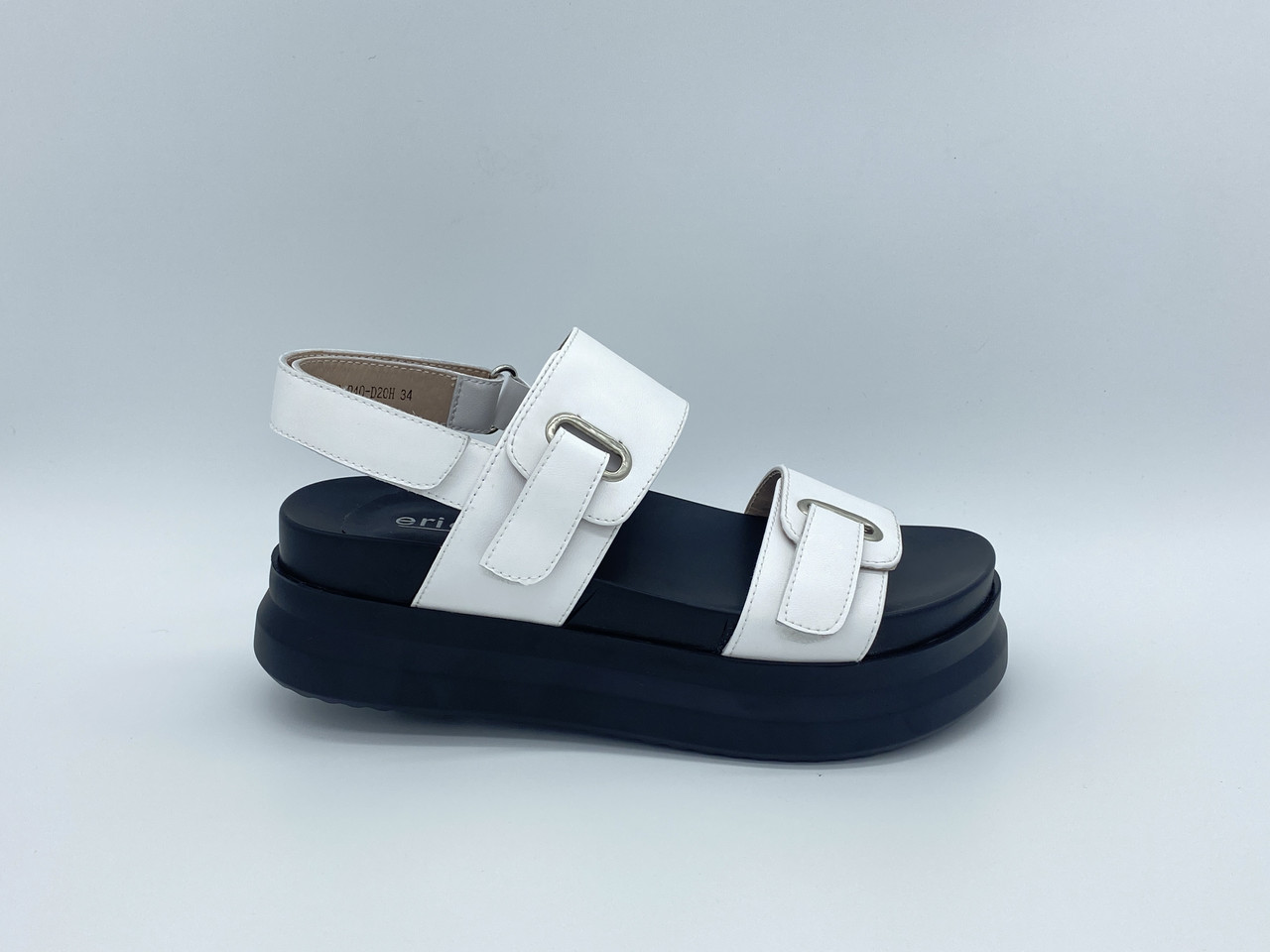 Шкіряні босоніжки на танкетці Erisses. Маленькі розміри (33, 34)., фото 1