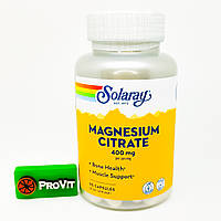 Магний цитрат Solaray Magnesium Citrate 400 мг 90 кап.