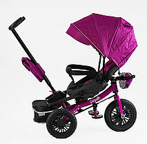 Велосипед триколісний дитячий з батьківською ручкою Best Trike Perfetto 8066 / 713-29 (надувні колеса, USB, музика, світло), фото 5