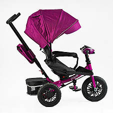 Велосипед триколісний дитячий з батьківською ручкою Best Trike Perfetto 8066 / 713-29 (надувні колеса, USB, музика, світло), фото 4