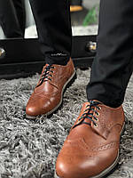 Чоловіче коричневе шкіряне взуття сезон весна — осінь Niagara_brand 1463, фото 2
