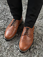 Чоловіче коричневе шкіряне взуття сезон весна — осінь Niagara_brand 1463, фото 4