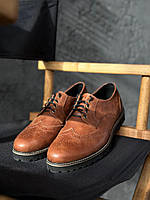 Чоловіче коричневе шкіряне взуття сезон весна — осінь Niagara_brand 1463, фото 9
