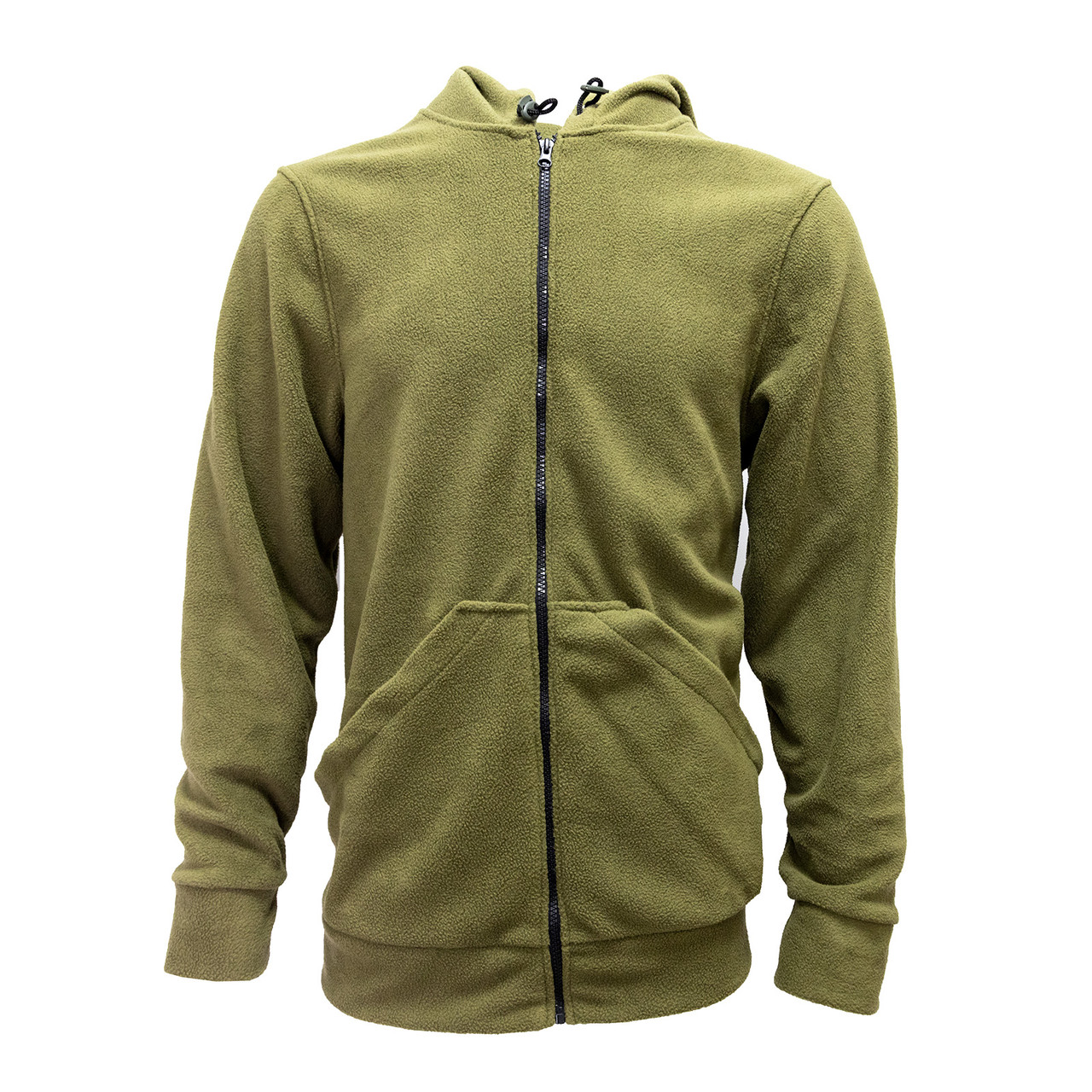 Флісова кофта зіп худі тактична-військова ЗСУ тепла зимова з капюшоном на блискавці OSPORT (ty-0038) Хакі S, фото 1
