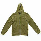 Флісова кофта зіп худі тактична-військова ЗСУ тепла зимова з капюшоном на блискавці OSPORT (ty-0038) Хакі S, фото 2