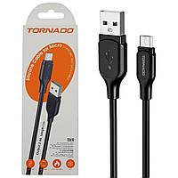 Кабель зарядный USB-Micro Tornado TX9 (2.4А, 1м) черный