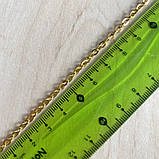 Ланцюжок біжутерійний цвіт золото, фото 2