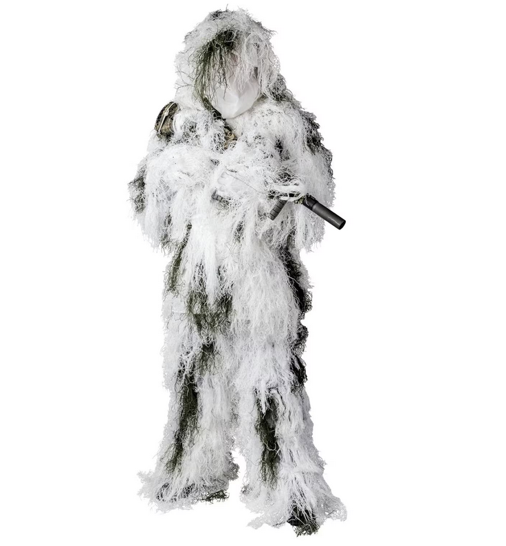 Костюм-невидимка Helikon-Tex Ghillie Suit Snow Camo KP-GHL-PO-20