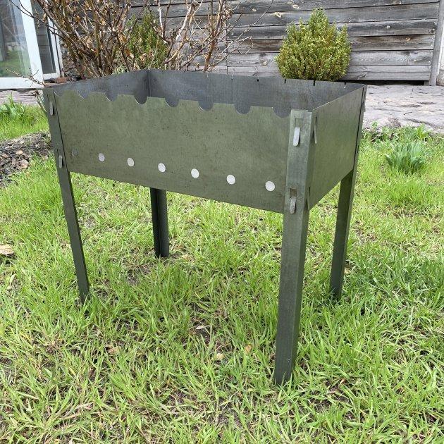 Розкладний Мангал Турист похідний на 8 шампурів 0.5 мм 2 кг, фото 1