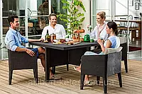 Набор садовой мебели Columbia Dining Set 5 Pcs из искусственного ротанга ( Allibert by Keter )