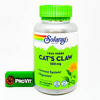 Котячий кіготь Solaray Cat's Claw 500 мг 100 кап.