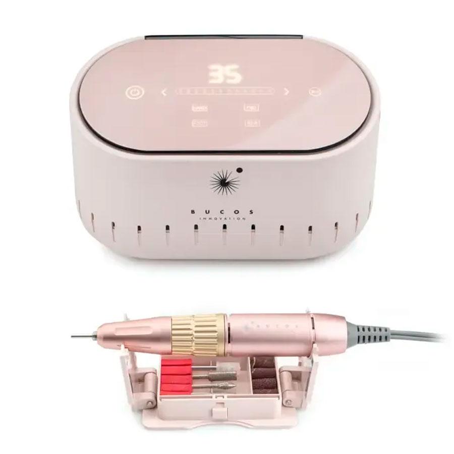 Фрезер для манікюру і педикюру Bucos Nail Drill X3 PRO POWDERY (пудровий), 65 Ват, 35000 об/хв