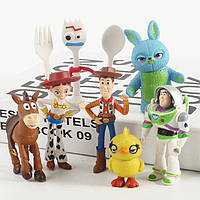 Набор фигурок История игрушек 4. Игровые фигурки из мультфильма Toy Story 7 шт. Игрушка Вуди, Базз Лайтер,