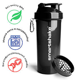 Шейкер спортивний Smartshake Lite 1000ml Glossy-Black