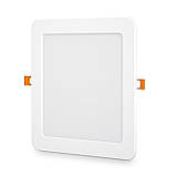 LED світильник вбудований квадрат VIDEX 18W 5000K, фото 3