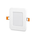 LED світильник вбудований квадрат VIDEX 6W 5000K, фото 3