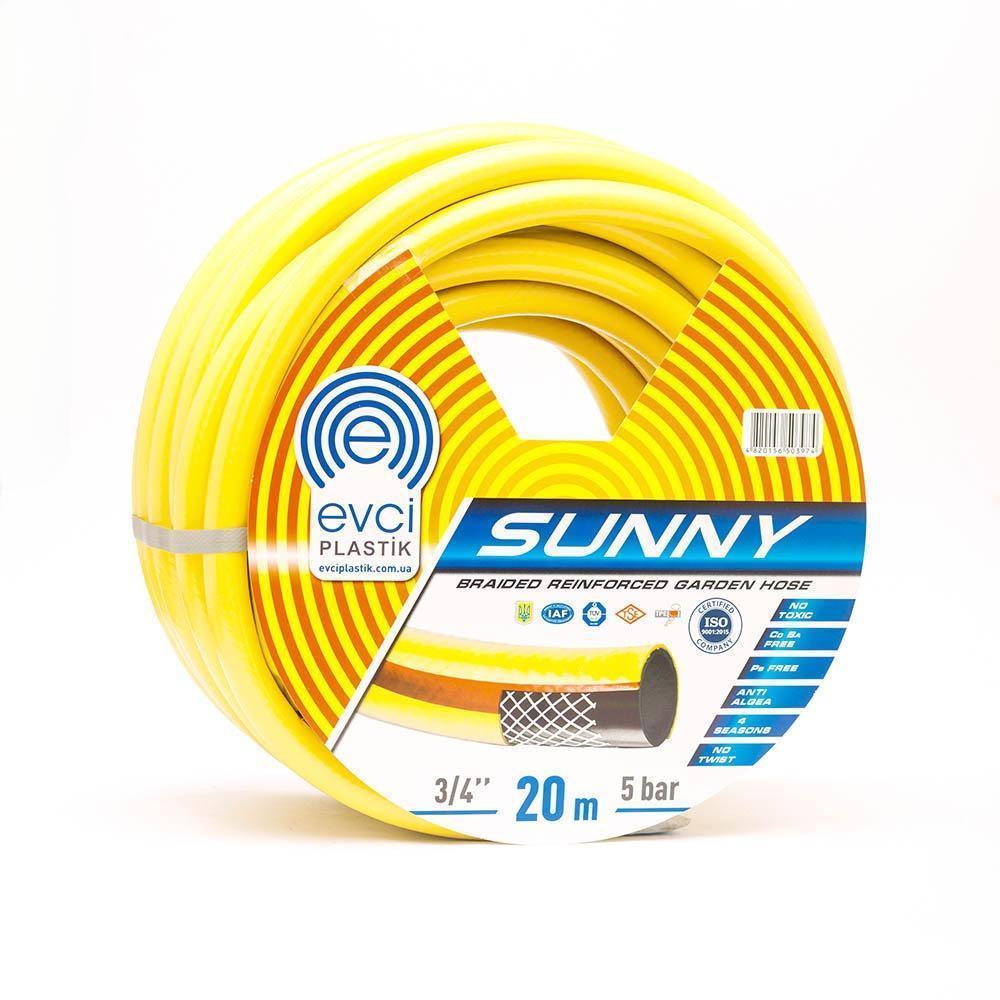Шланг для поливу Evci Plastik Sunny ПВХ Ø 1", тришаровий, армований, бухта 50 м, фото 1