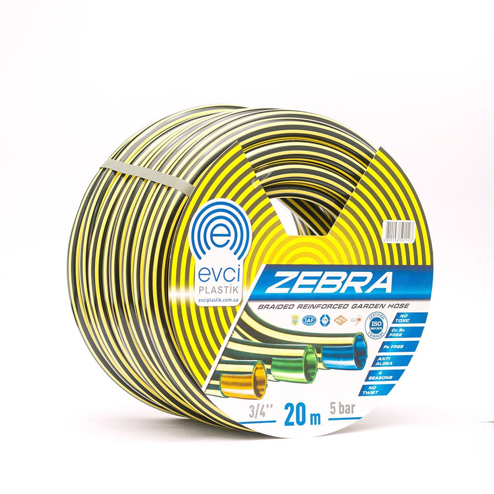 Шланг ZEBRA Ø 3/4" 20 м, 2х сл. (кратно 20 м) Proport168, фото 1
