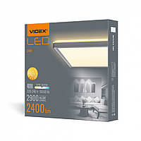 LED светильник с декоративной подсветкой квадратный VIDEX DL3S 24W 4000K Белый