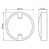LED світильник IP65 круглий VIDEX 18W 5000K, фото 5