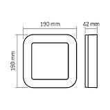 LED світильник ART IP65 квадратний VIDEX 15W 5000K Black, фото 7
