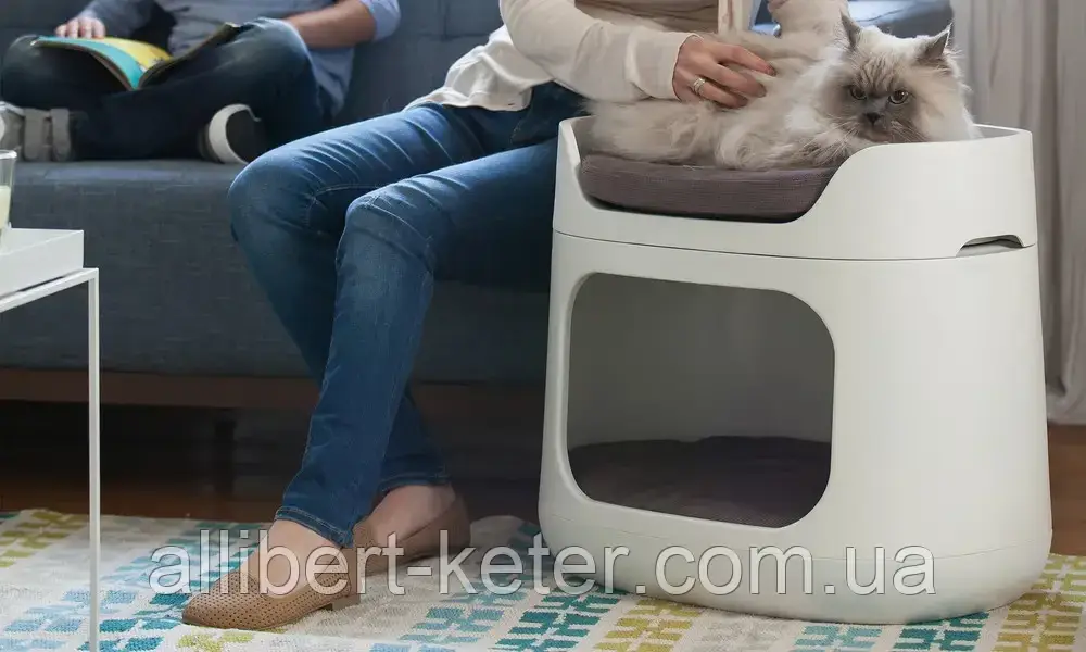 Домик - переноска, лежак трансформер для котов и собак Keter Bunk Bed 3 in 1 ( Keter Pet, Curver Pet ) - фото 5 - id-p2111211179