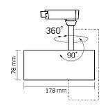 LED світильник трековий VIDEX 30W 60° 4100K чорний, фото 5