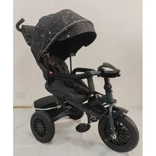 Велосипед триколісний дитячий з батьківською ручкою Best Trike Perfetto 8066 / 309-16 (надувні колеса, USB, музика, світло)