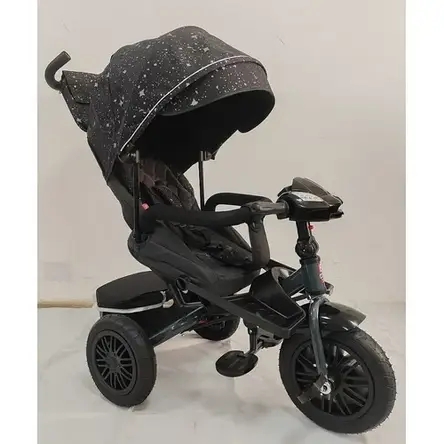 Велосипед триколісний дитячий з батьківською ручкою Best Trike Perfetto 8066 / 309-16 (надувні колеса, USB, музика, світло), фото 1