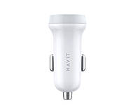 Автомобильное зарядное устройство HAVIT HV-CC2008 2USB White