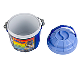 Харчовий термос Mega, ізотермічний контейнер, термобокс з 4 судками 2.6 л, Синій, фото 3