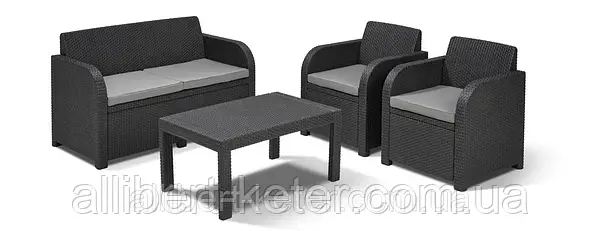 Carolina Lounge Set Graphite Allibert by Keter allibert keter .ua 2111202834