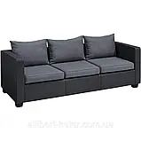 Набір садових меблів Salta 3-Seater Sofa з штучного ротанга ( Allibert by Keter ), фото 10