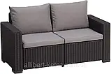 Набір садових меблів California 2-Seater Sofa з штучного ротанга ( Allibert by Keter ), фото 8