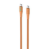USB-C кабель USB-C HAVIT HV-CB6254 PD60W 3A 1м с LED индикатором Orange