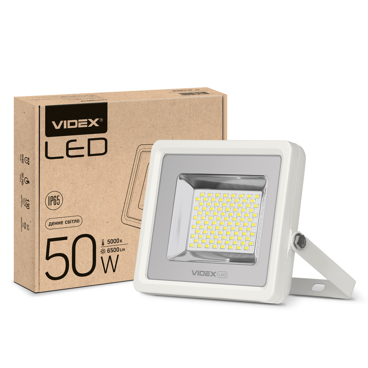 LED прожектор VIDEX PREMIUM 50W 5000K Білий, фото 1