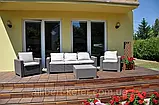 Набір садових меблів California 3 Seater Lounge Set зі штучного ротанга ( Allibert by Keter ), фото 8