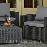 Набір садових меблів California Quattro Lounge Set зі штучного ротанга ( Allibert by Keter ), фото 5