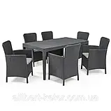 Набір садових меблів Girona Miami Garden Dining Set зі штучного ротанга ( Allibert by Keter ), фото 6