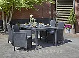 Набір садових меблів Girona Miami Garden Dining Set зі штучного ротанга ( Allibert by Keter ), фото 10