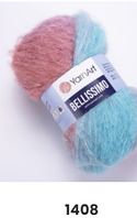 Нитки пряжа для в'язання мохерова BELLISSIMO YARNART Беліссімо ЯрнАрт № 1408