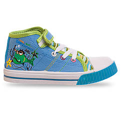 Кеди дитячі високі з липучкою SP-Sport 3371B розмір 30 Light Blue