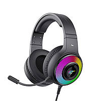 Игровые наушники с микрофоном HAVIT HV-H2042d RGB Black