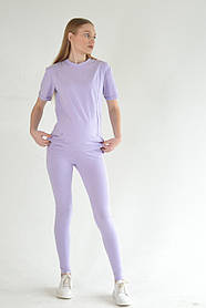 Базова футболка для вагітних і годуючих з блискавкою 42 Maya Mumlove Ліловий