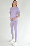 Базова футболка для вагітних і годуючих з блискавкою 42 Maya Mumlove Ліловий, фото 2